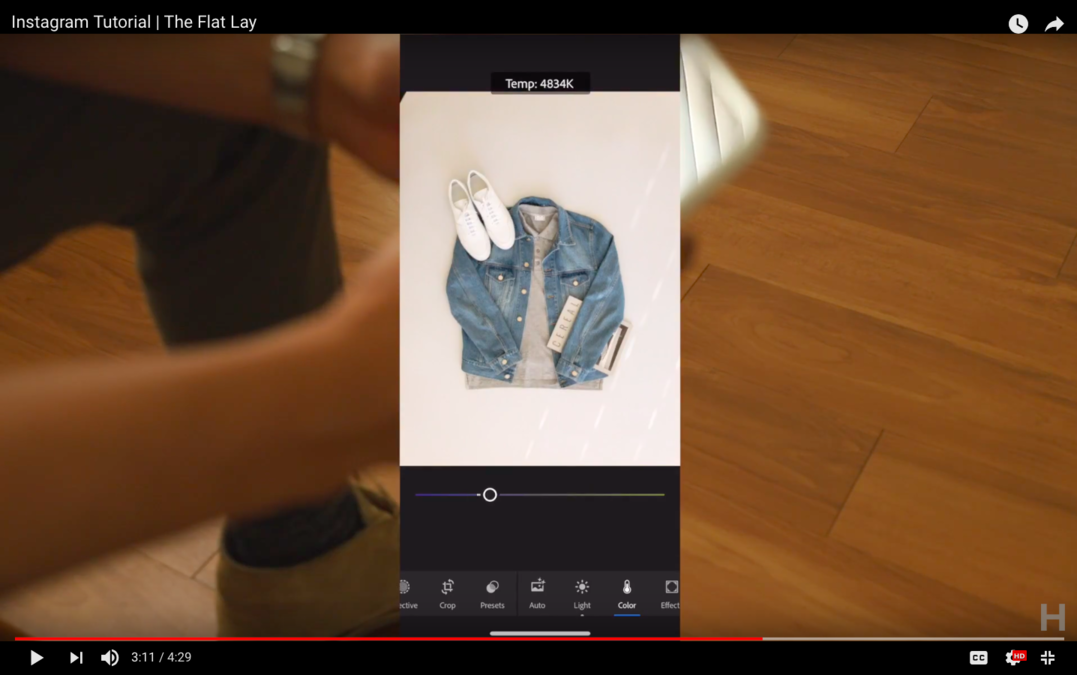 use light room for a better flat lay results