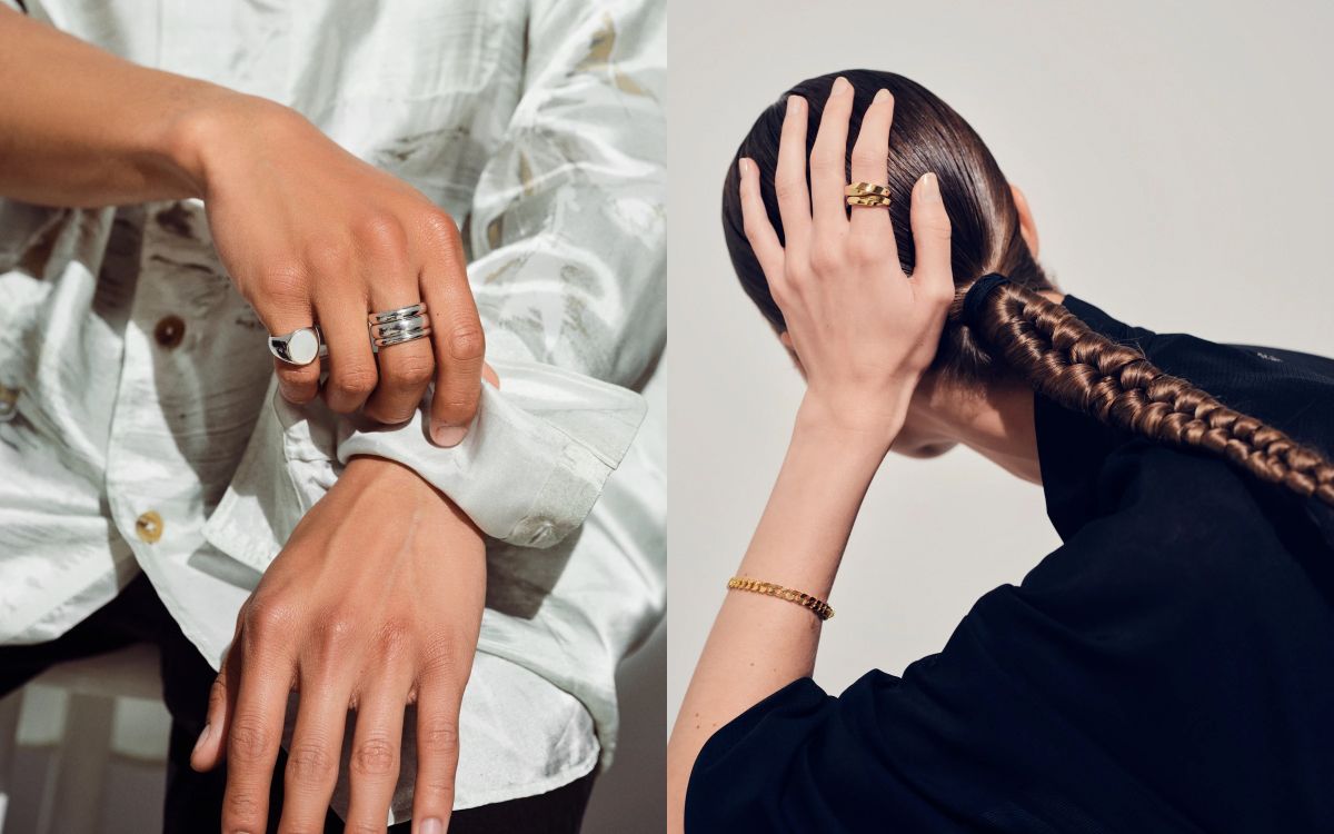Jewelry hand model photography